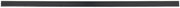 HUBERT Edge View Black Plastic C-Channel Clip-in Shelf Molding with Sign Gripper - 48"L x 1 1/4"H