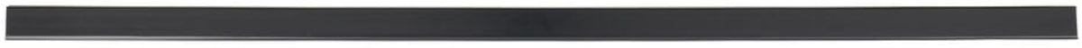 HUBERT Edge View Black Plastic C-Channel Clip-in Shelf Molding with Sign Gripper - 48"L x 1 1/4"H