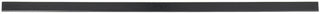HUBERT Edge View Black Plastic C-Channel Clip-in Shelf Molding with Sign Gripper - 48"L x 1 1/4"H