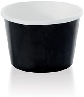 PacknWood 210POC151N - Black Dome Lid - To Go Drink Cups with Dome Lid - Compostable Paper Cups with Dome Lids - Disposable Hot Cup with Lid - 5oz (3.15in * 1.8in) - 1000 pcs
