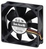SANYO Denki 109R0824S402 DC Fan 80x25mm 24VDC 2.4W, 42.4CFM 34dB, 2 Wire