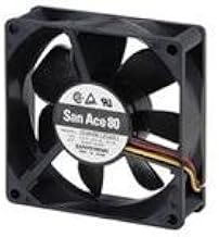 SANYO Denki 109R0824S402 DC Fan 80x25mm 24VDC 2.4W, 42.4CFM 34dB, 2 Wire