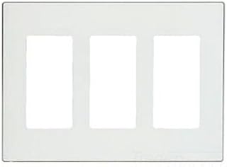 Leviton 80311-S0 3-Gang Decora Plus Wallplate Screwless Snap-On Mount, Brown, 10-Pack