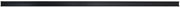 HUBERT Black Plastic Open Shelf Molding Strip with Adhesive - 48" L x 1 1/4" H