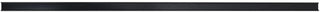 HUBERT Black Plastic Open Shelf Molding Strip with Adhesive - 48" L x 1 1/4" H