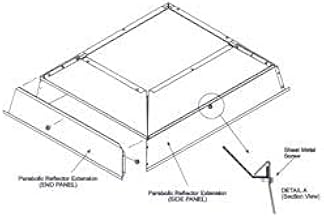 SunStar Parabolic Reflector Extension For 65,000 to 80,000 BTU Ceramic Heaters