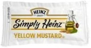 Simply Heinz Yellow Mustard, 5.5 Gram -- 200 per case.