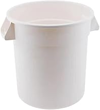 Winco 20 Gallon White Polyethylene Container