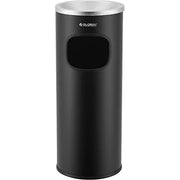 Steel Ashtray Trash Can by Global Industrial – Steel, Black, Model EK9948-L