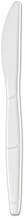 Dixie SmartStock Plastic Cutlery Refill, 6.3in, Knife, White, 40/Pack