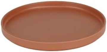 CAL-MIL 22026-10-109 Hudson Terra Cotta Melamine Round Low Rim Plate 10 1/4" x 1"