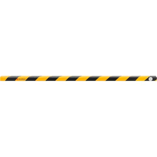 90-Degree Flat Shelf Bumper Guard by Global Industrial – Polyurethane Foam, Black/Yellow, Model PCP10013