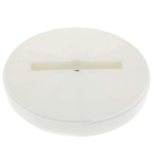 6" Slotted Polypro Flush Plug w/Threaded Brass Insert by Sioux Chief – Polyvinyl Chloride, Brass, Model 878-60