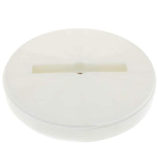 6" Slotted Polypro Flush Plug w/Threaded Brass Insert by Sioux Chief – Polyvinyl Chloride, Brass, Model 878-60