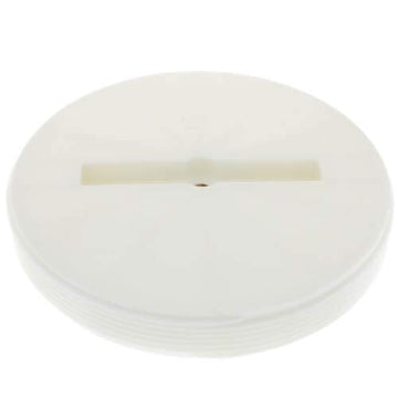 6" Slotted Polypro Flush Plug w/Threaded Brass Insert by Sioux Chief – Polyvinyl Chloride, Brass, Model 878-60