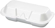 Genpak Hinged-Lid Foam Carryout Containers GNP 21100
