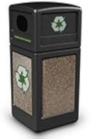 Commercial Zone 72235299 StoneTec Recycle44; Black with Riverstone