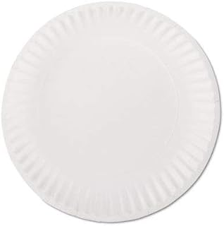 AJM Packaging AJMPP9GREWH - Ajm White Paper Plates