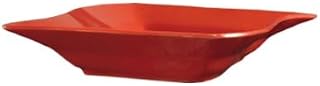 CAC China SOH-125-R Soho Red Rectangular Pasta Bowl 22 oz., 12" - 1 doz
