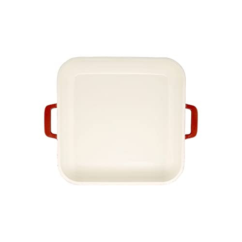 GET 0.31 Quart / Square / Red / White Dutch Ovens
