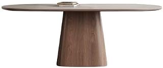Mesa De Jantar Retro Rock Plate Dining Table Home Rectangular Creative Wooden Base Diner Table