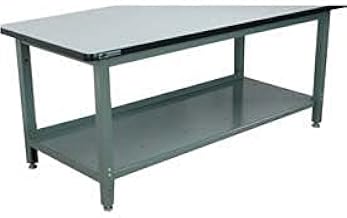 4-6WB Steel Full Depth Bottom Shelf for 72" Benches, Black, 64" Length, 24" Width