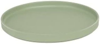 CAL-MIL 22026-10-107 Hudson Matcha Melamine Round Low Rim Plate 10 1/4" x 1"