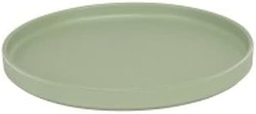 CAL-MIL 22026-10-107 Hudson Matcha Melamine Round Low Rim Plate 10 1/4" x 1"