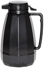 1 Liter Coffee Server w/Push-Button Lid, Black