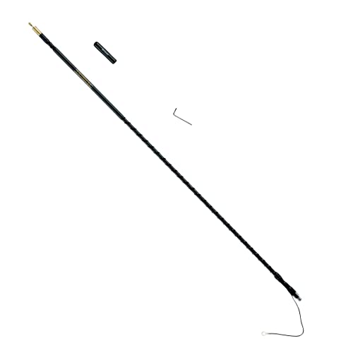 Antennas CB Antenna Silver Load FGT Series 3FT Fiberglass Whip Antenna AM|FM Ready-Black by Wilson – 3 Foot, Black, Model 305-483