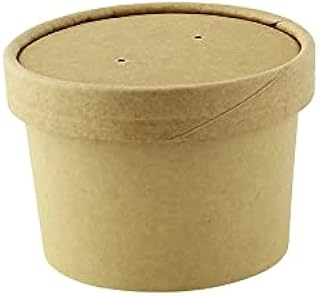 PacknWood 210LSOUP90K 3.82 in. Vented Paper Lid for Hot & Cold Foods - 500 Piece