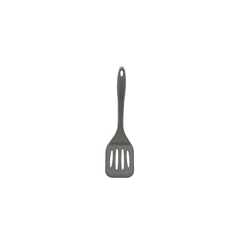H3905GY Silicone Tools 12" Heat-Resistant Turner by Tablecraft – Medium, Silicone, Gray, Model 727875202901
