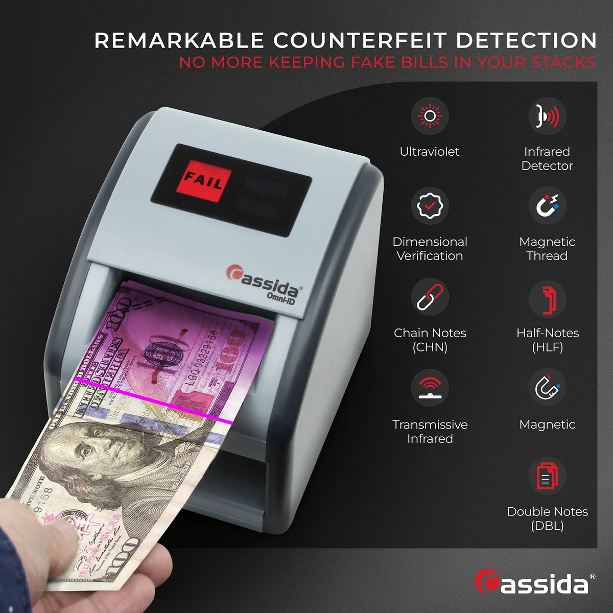 Cassida D-OID Detector, 4 3/16" Wide, 100V - photo 3