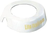 TableCraft CB21 Dispenser ID Collar, "Lite Italian", fits Model Numbers 483 & 484, White Plastic Collar, Beige Print, Made in USA, 1 Each