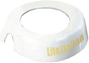 TableCraft CB21 Dispenser ID Collar, "Lite Italian", fits Model Numbers 483 & 484, White Plastic Collar, Beige Print, Made in USA, 1 Each
