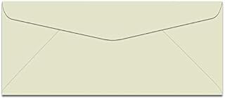 Lettermark Colors (Earthchoice) No.10 Envelopes - CREAM - 500 Envelopes per box - Econo #10 Envelopes holds letter paper folded 3-way - Colorful Professional and DIY Business Envelopes