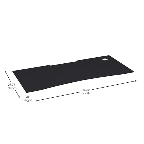 Flash Furniture 23.8L x 45.8W inches / Black / Classic Computers & Accessories