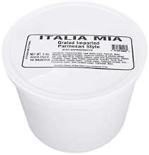 Italian Mia Grated Parmesan Cheese, 5 Pound -- 4 per case.