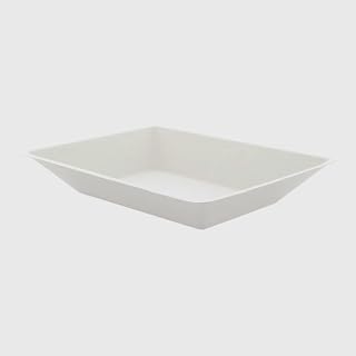PacknWood Eco-Design White Sugarcane Plate | Heavy Duty Paper Plates | Eco Friendly Sugarcane Plates | 100% Biodegradable Sturdy- 15oz - 500 pcs