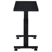 Coaster Fine Furniture Black / 28"W x 15.5"D x 27.75 - 40.25"H / Contemporary Overbed Tables