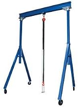 Vestil Steel Gantry Crane AHS-8-15-12 8000 Lb. Capacity Adjustable Height