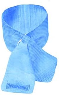 OccuNomix Blue MiraCool Lightweight 100% Cotton Cooling Neck Wrap