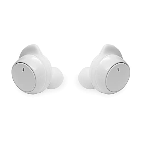 True Wireless Earbuds with Charging Case by SENTRY – One Size, Acrylonitrile Butadiene Styrene (ABS), White, Model BT980W