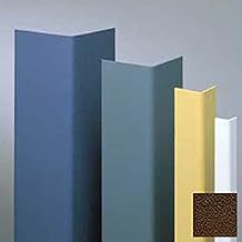 Surface Mounted Corner Guard, 90, 1-1/2" Wings, 12'H, Brown, Undrilled Vinyl