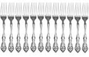 Oneida Michelangelo Fine Flatware Set, 18/10 Stainless, Set of 12 Dinner Forks