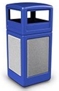 Commercial Zone 72043099 StoneTec Square & Dome Lid44; Blue with Ashtone
