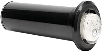 DISPENSE-RITE SLR-LID-2S in-Counter Lid Dispenser, ABS Plastic, Fits 8 oz.–44 oz. Lids (3"–4 5/8" Rim Dia.), 17" Length, Easy One-Handed Dispensing, Black Polystyrene, 5-1/4" Cut-Out