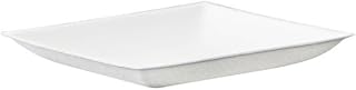 PacknWood 8NPAPU1617 6.3 x 6.3 in. White Square Sugarcane Fiber Plate - 300 Piece