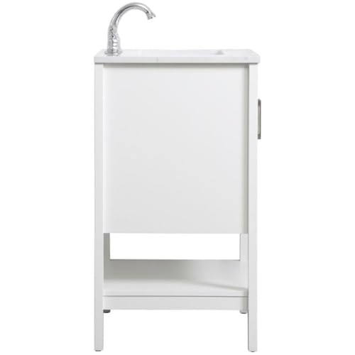 Elegant Decor 24" - Single / White / Traditional Bathroom Vanities