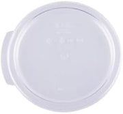 CAC Poly FS1R-1CV-C Cover Clear Round Food Storage Container for 1 Qt.